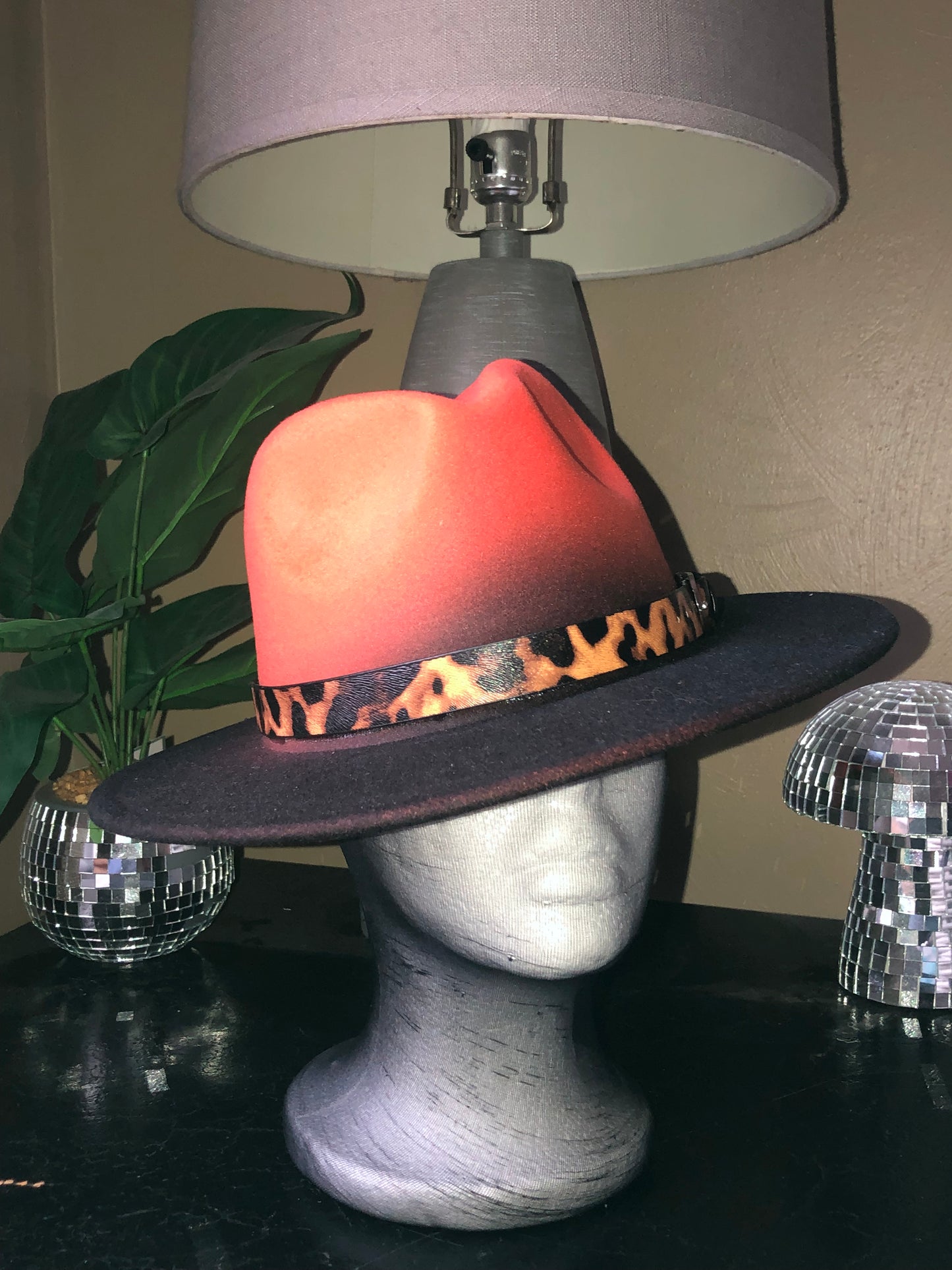 Ombré Cheetah Styled Fedora’s