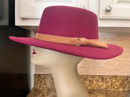 Red Vs Burgundy Fedoras