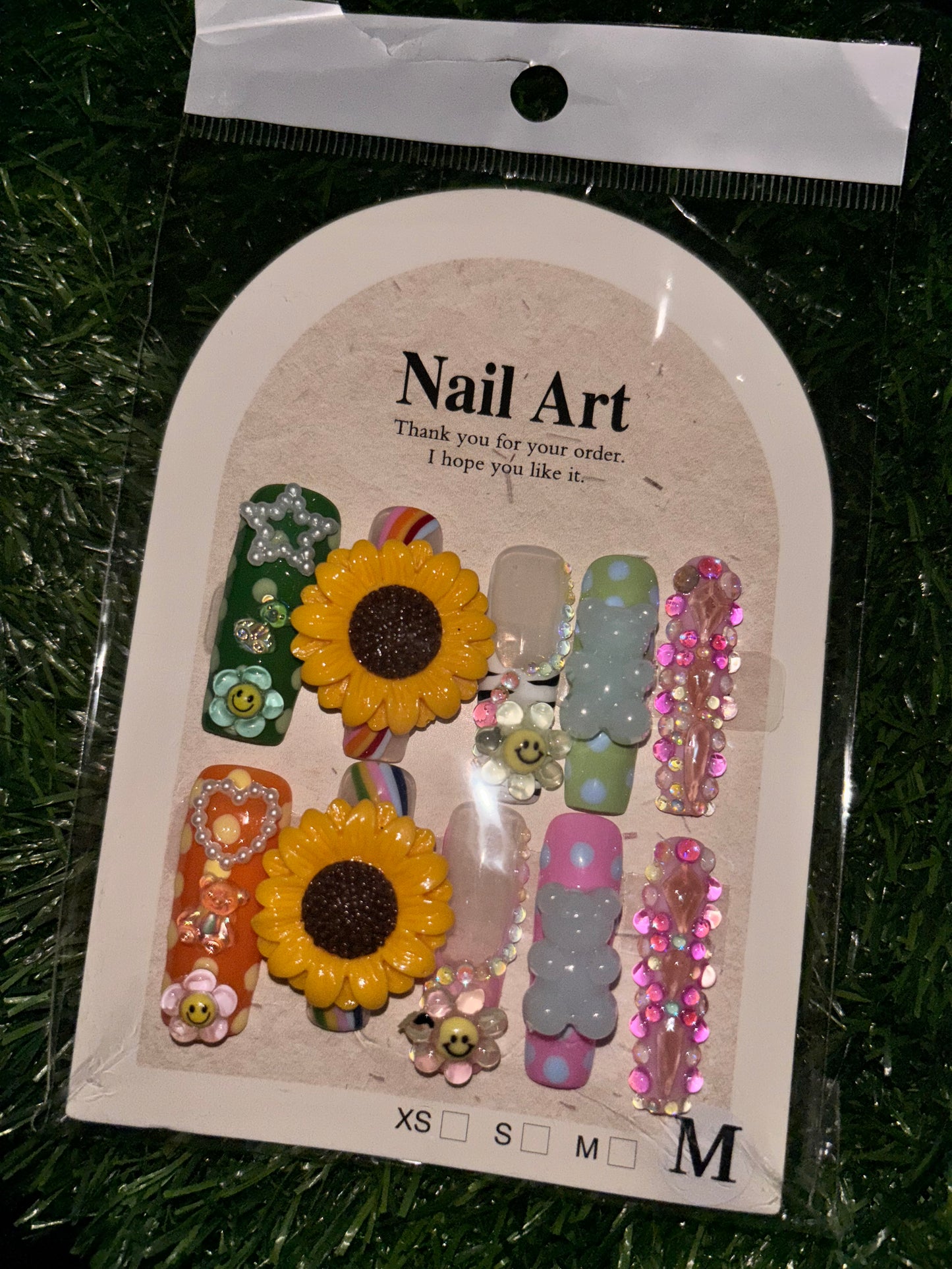 Sunflower Fantasy - 3D Press On Nails