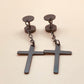 Cross gauge - men’s earrings