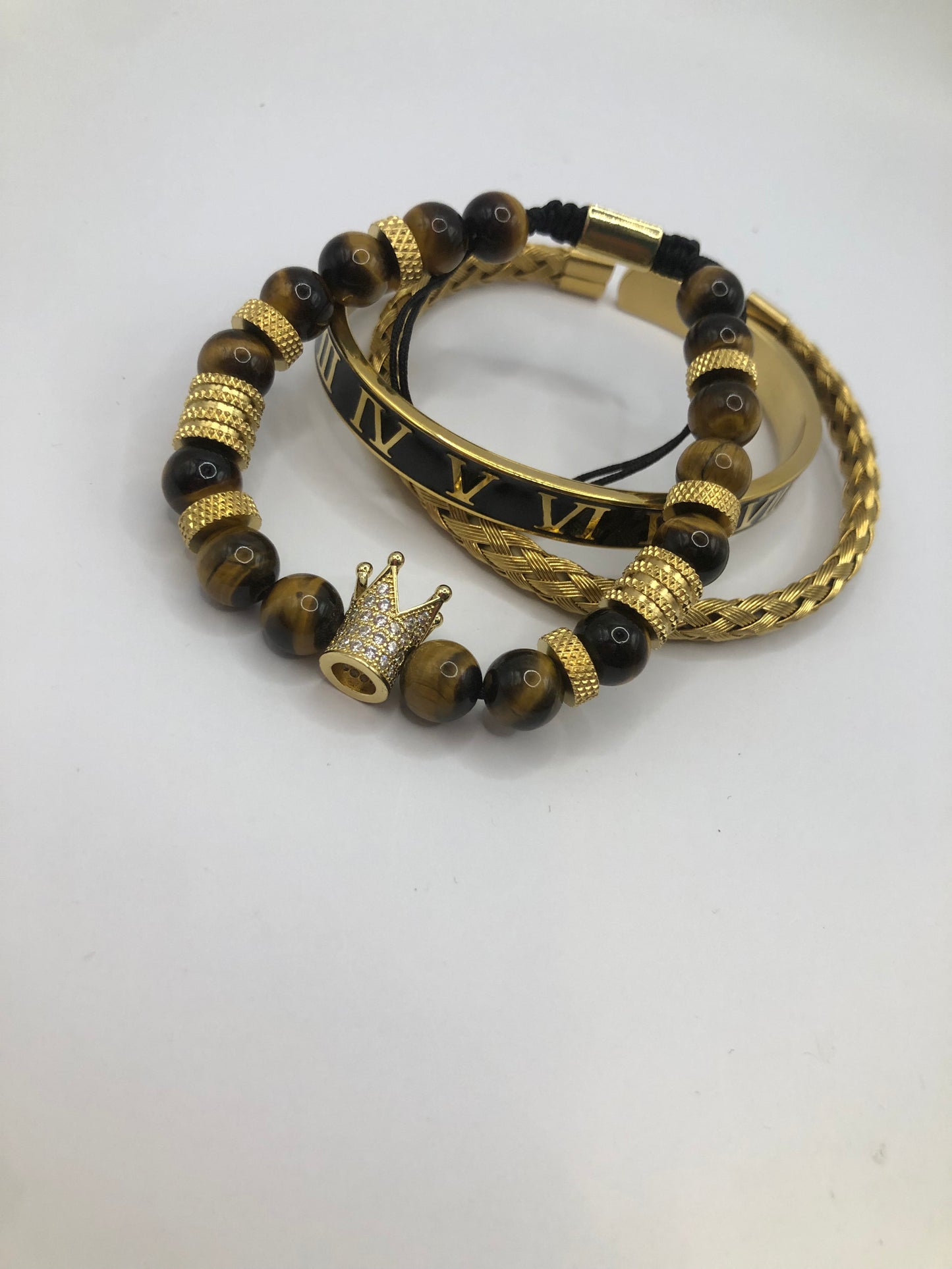 Brown Royalty - Mens Bracelet Set