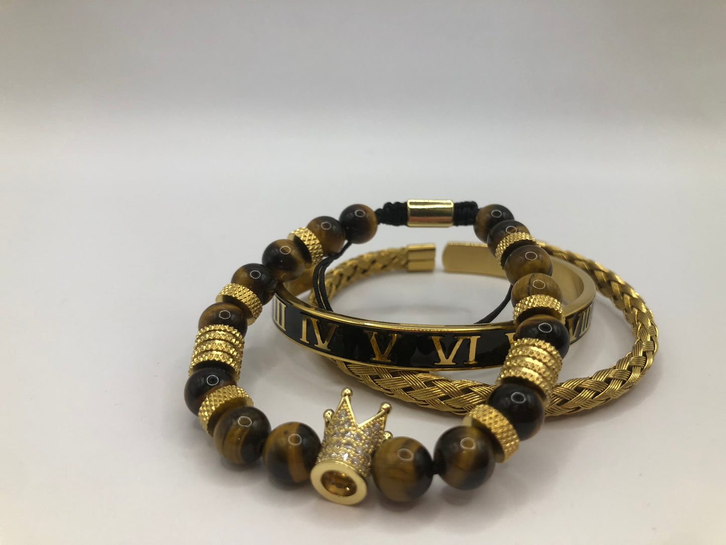 Brown Royalty - Mens Bracelet Set