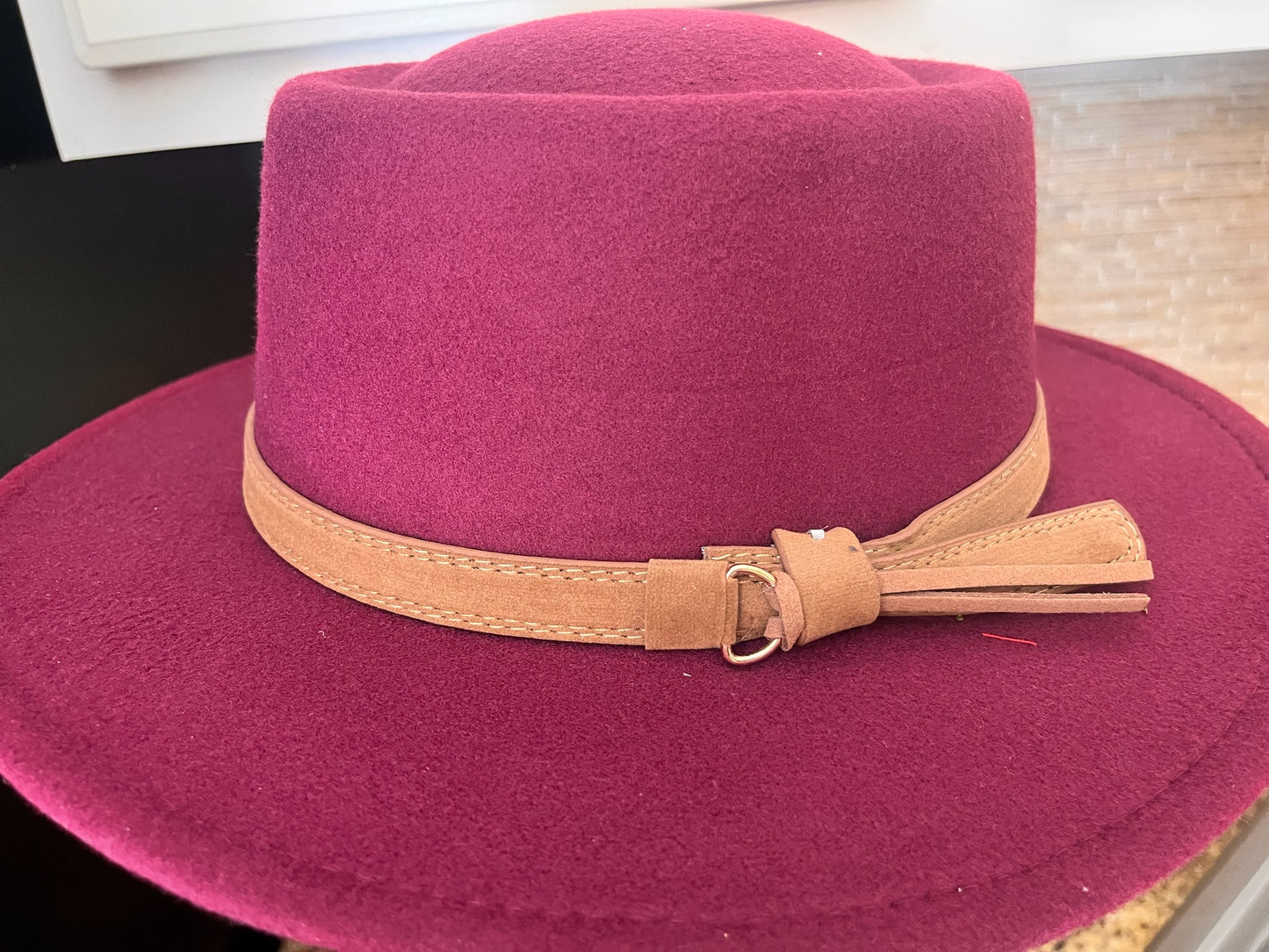 Red Vs Burgundy Fedoras