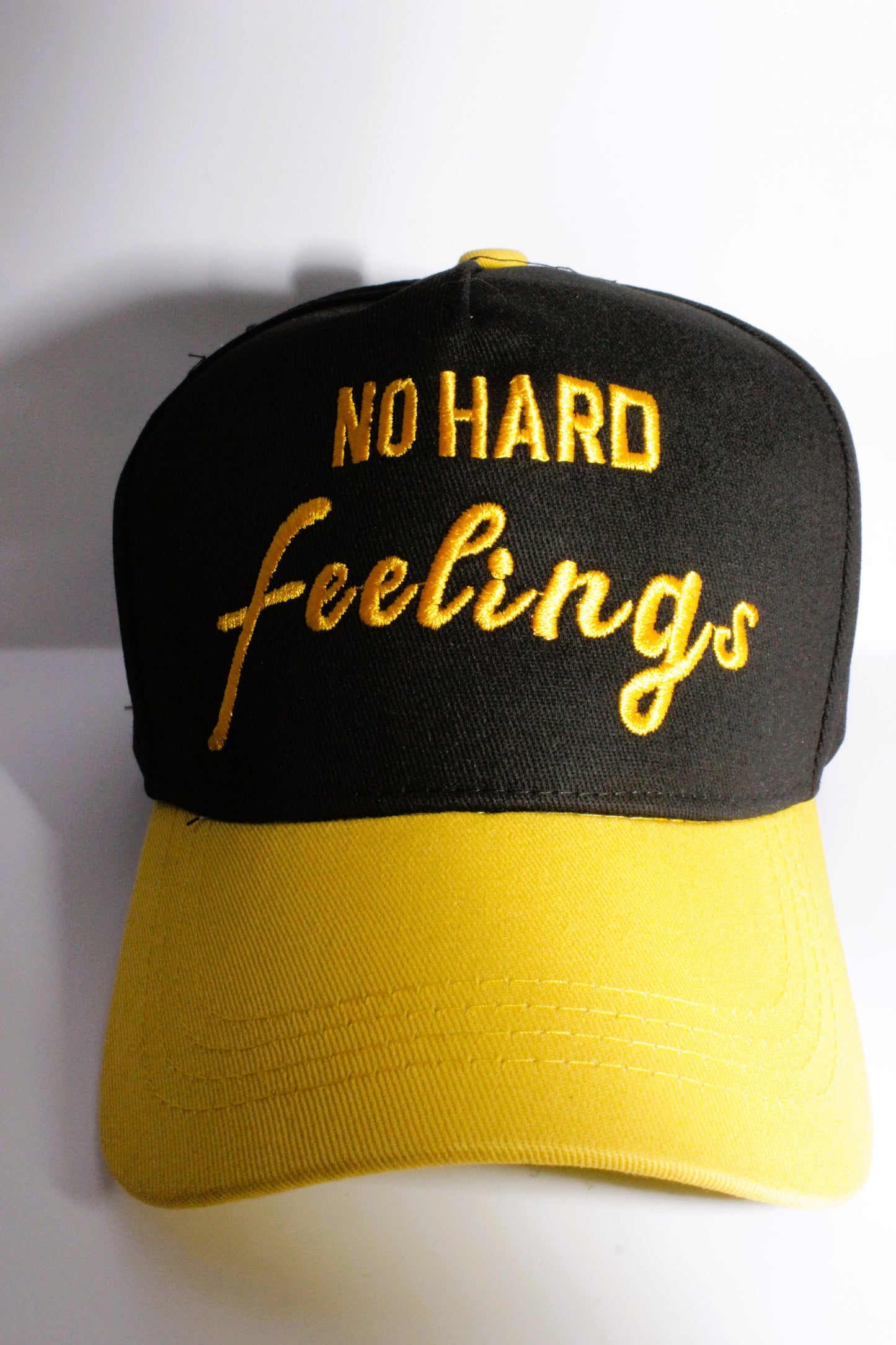 NO HARD FEELINGS (Black & Yellow) - SNAPBACK