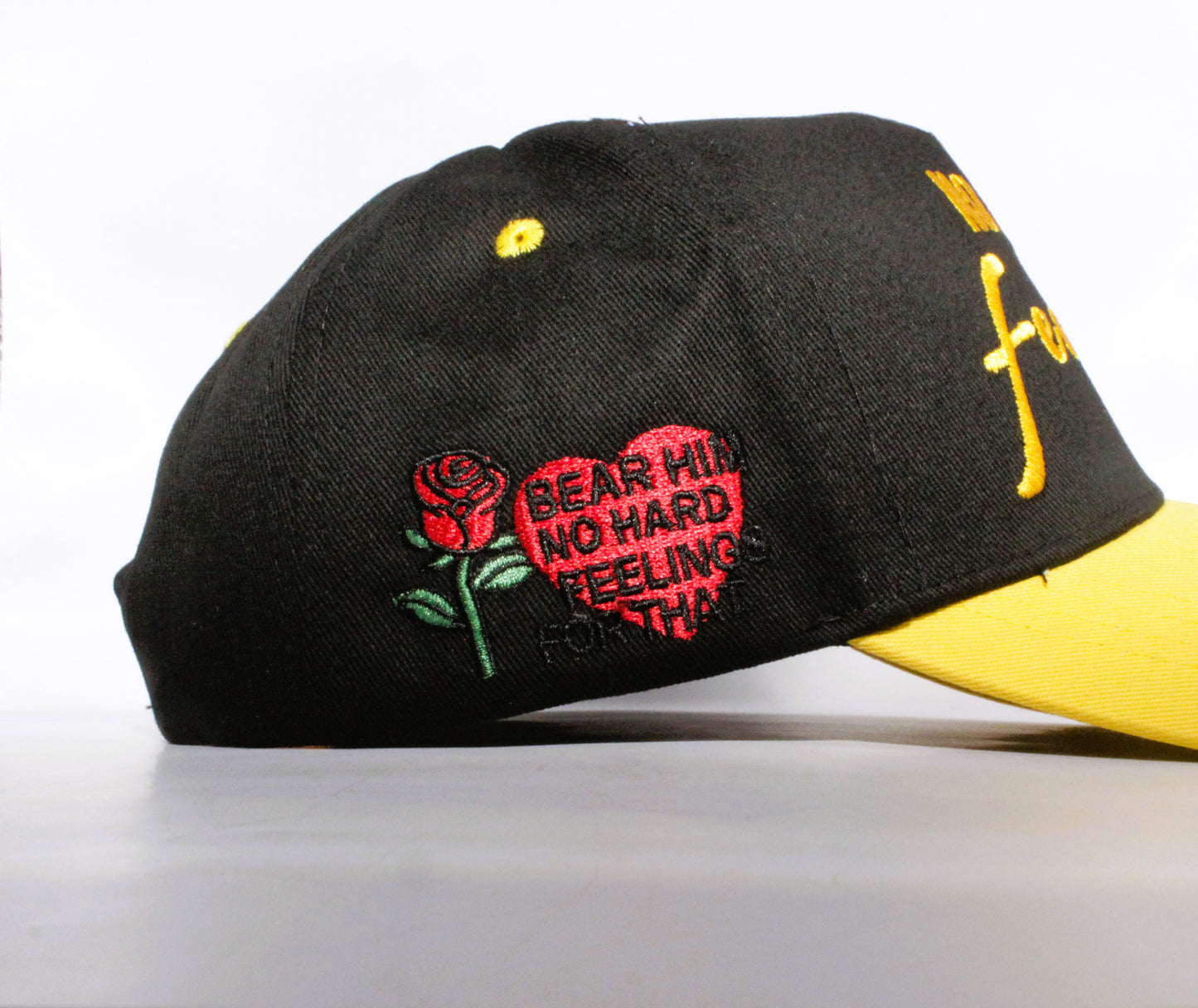 NO HARD FEELINGS (Black & Yellow) - SNAPBACK