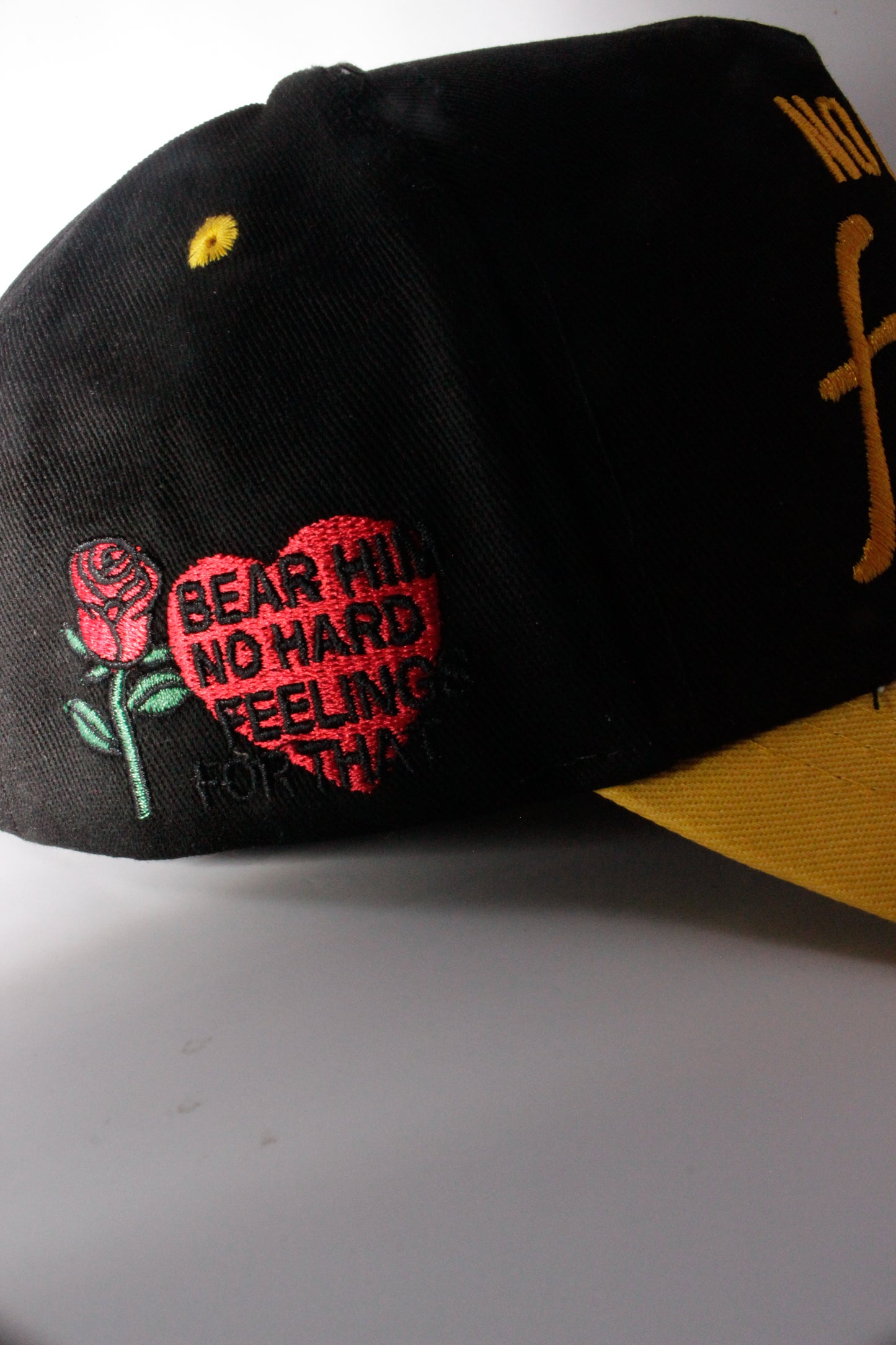 NO HARD FEELINGS (Black & Yellow) - SNAPBACK